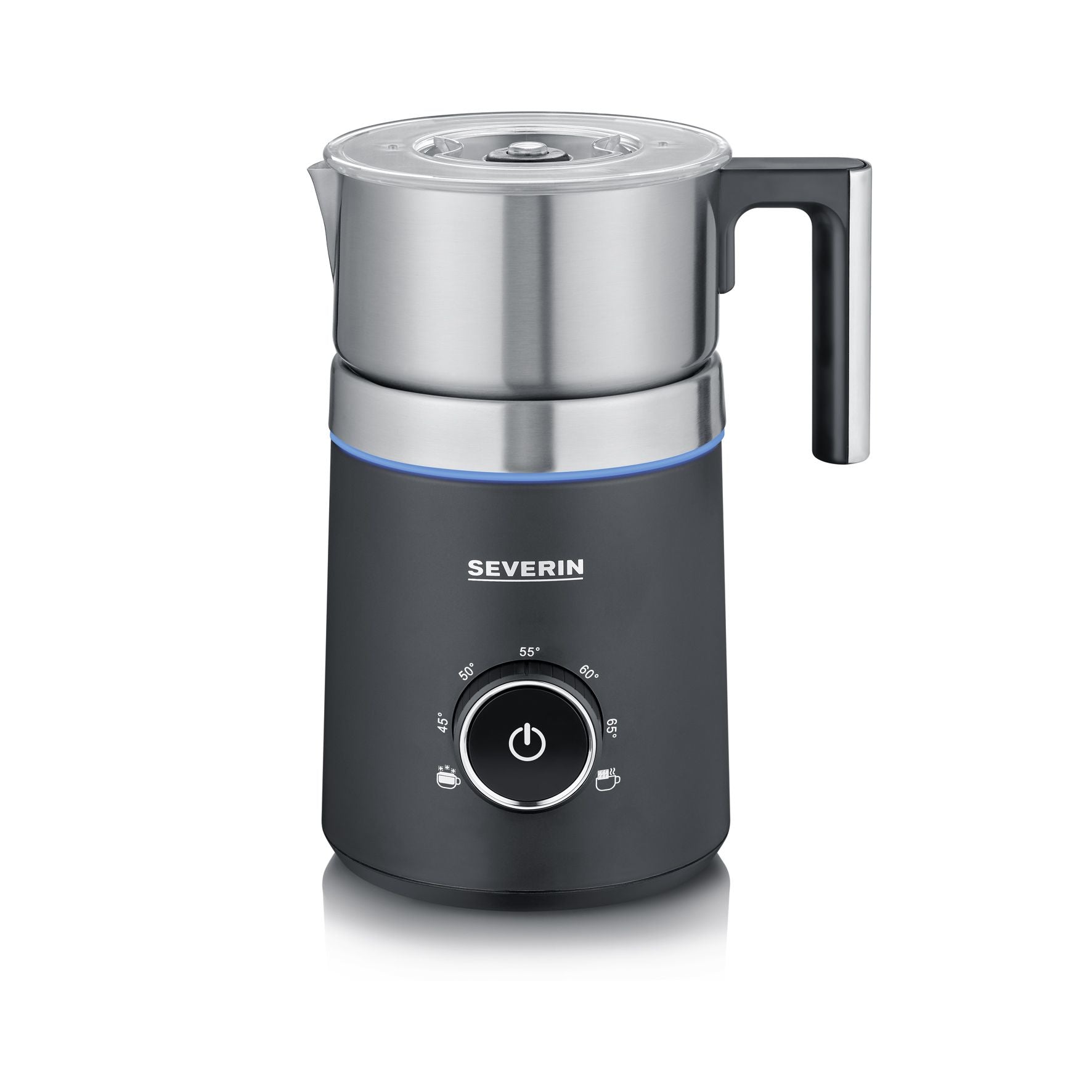 Severin Milchaufschäumer SM3586 – 700 ml, 500 W, spülmaschinenfest – schwarz/edelstahl