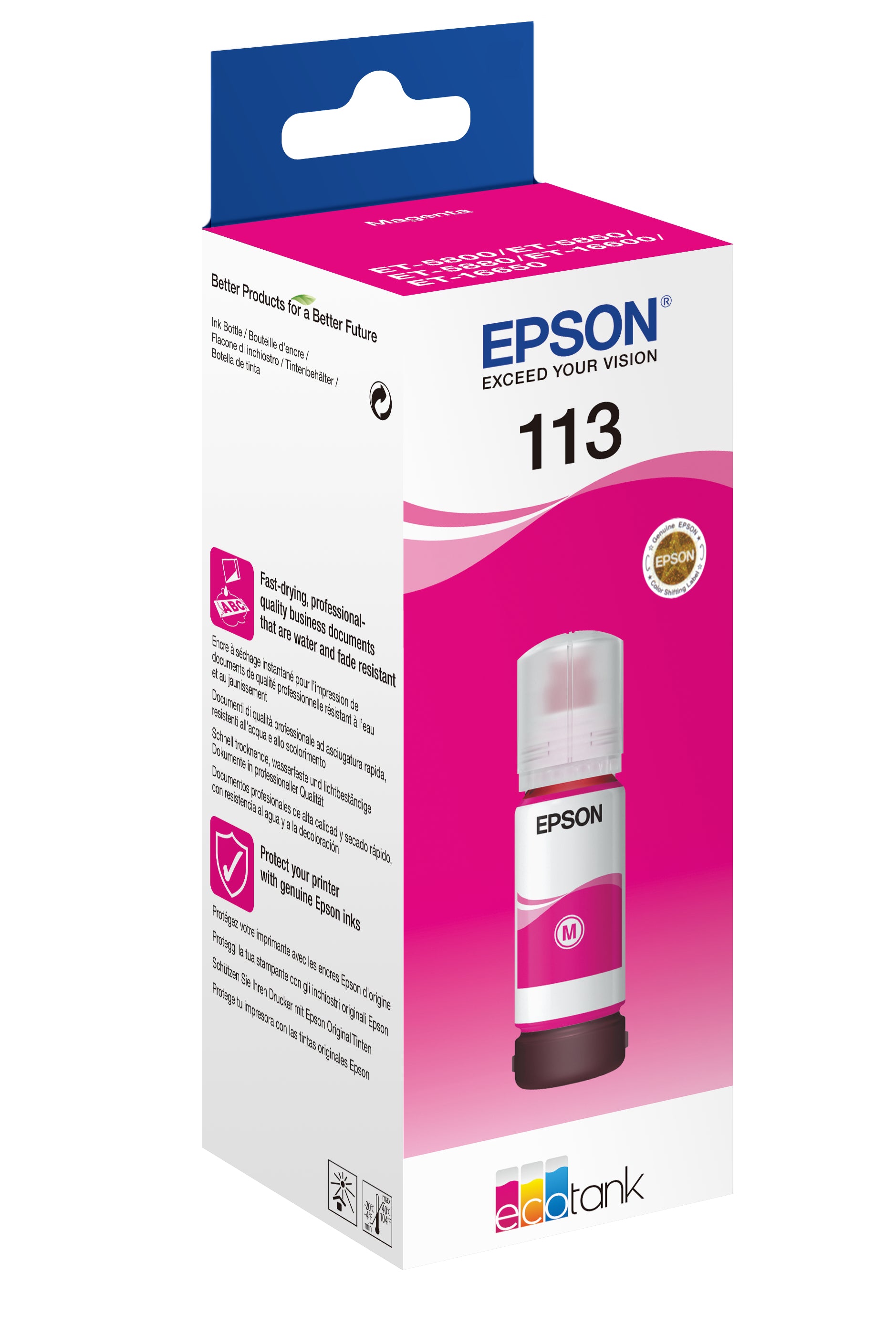 Epson Tintenpatrone 113, Magenta, 6'000 Seiten, kompatibel