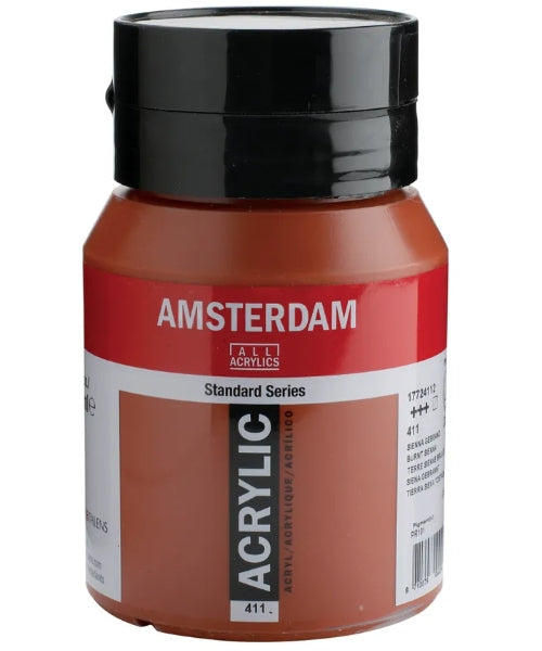 Royal Talens Amsterdam – Acrylic Standard – Acrylfarbe – Siena gebrannt, 500 ml