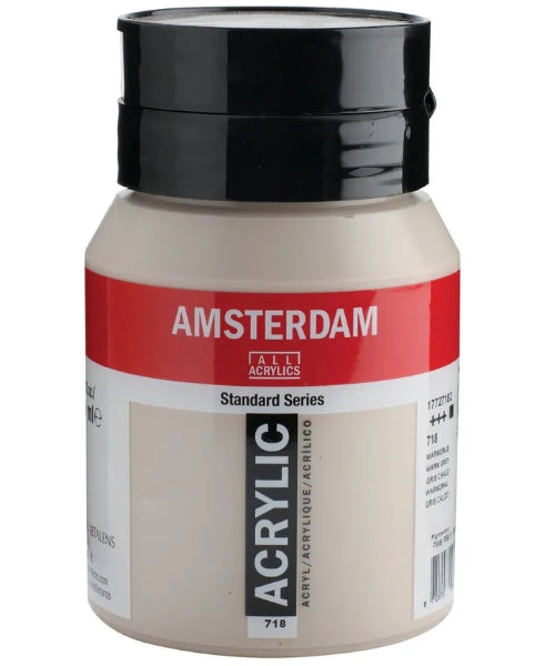 Royal Talens Amsterdam Acrylfarbe – Warmgrau, wasserfest – 500 ml, Flasche