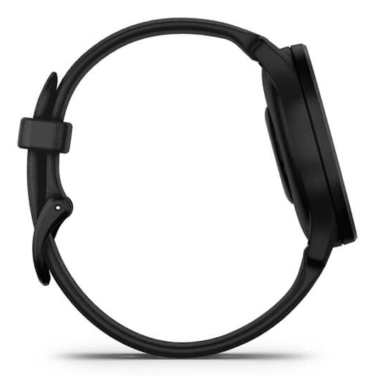 Garmin vivomove Sport – Smartwatch – 40 mm, Connected GPS, Bluetooth, OLED, 5 ATM, Schwarz, Sportarmband