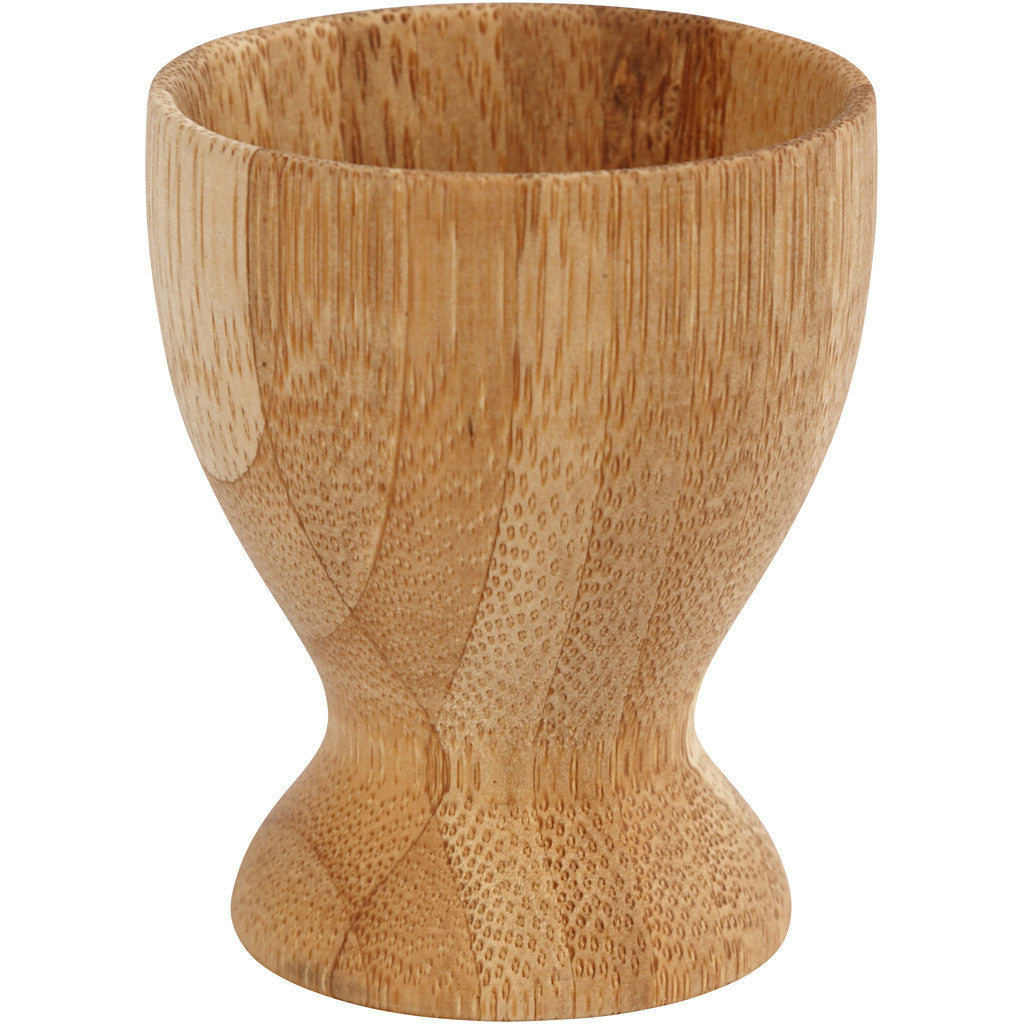 Creativ Company Eierbecher – Ø 4,8 cm, H 6,0 cm, Bambus, Braun