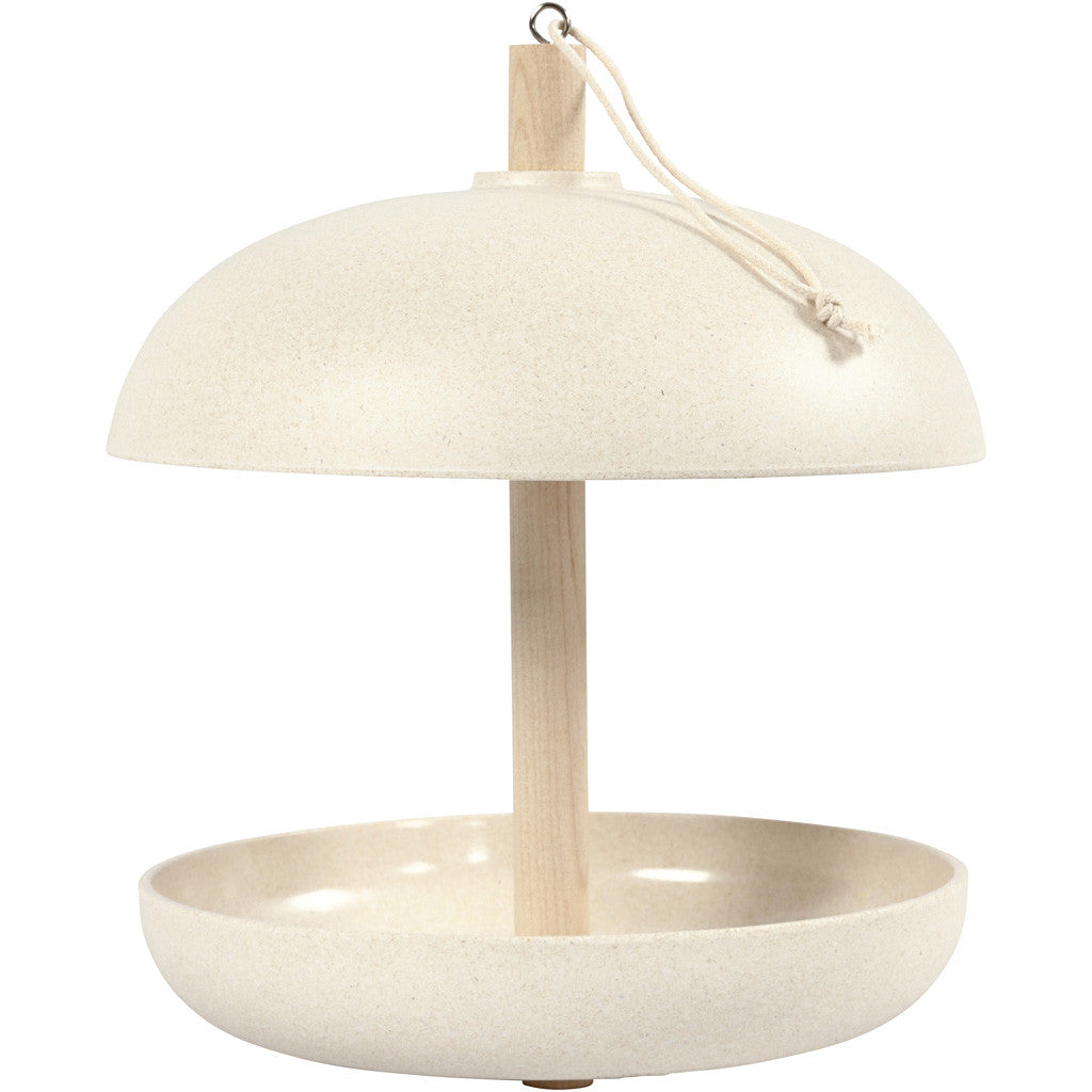 Creativ Company Vogelhaus – Ø 20 × 23,5 cm – Bambus, beige