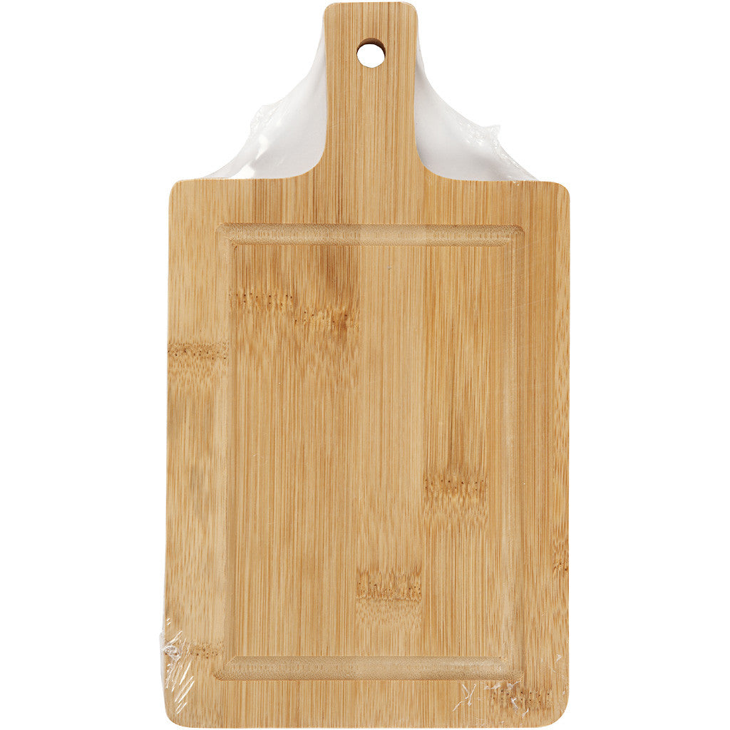 Creativ Company Schneidebrett 14 × 25 × 1,4 cm, Bambus