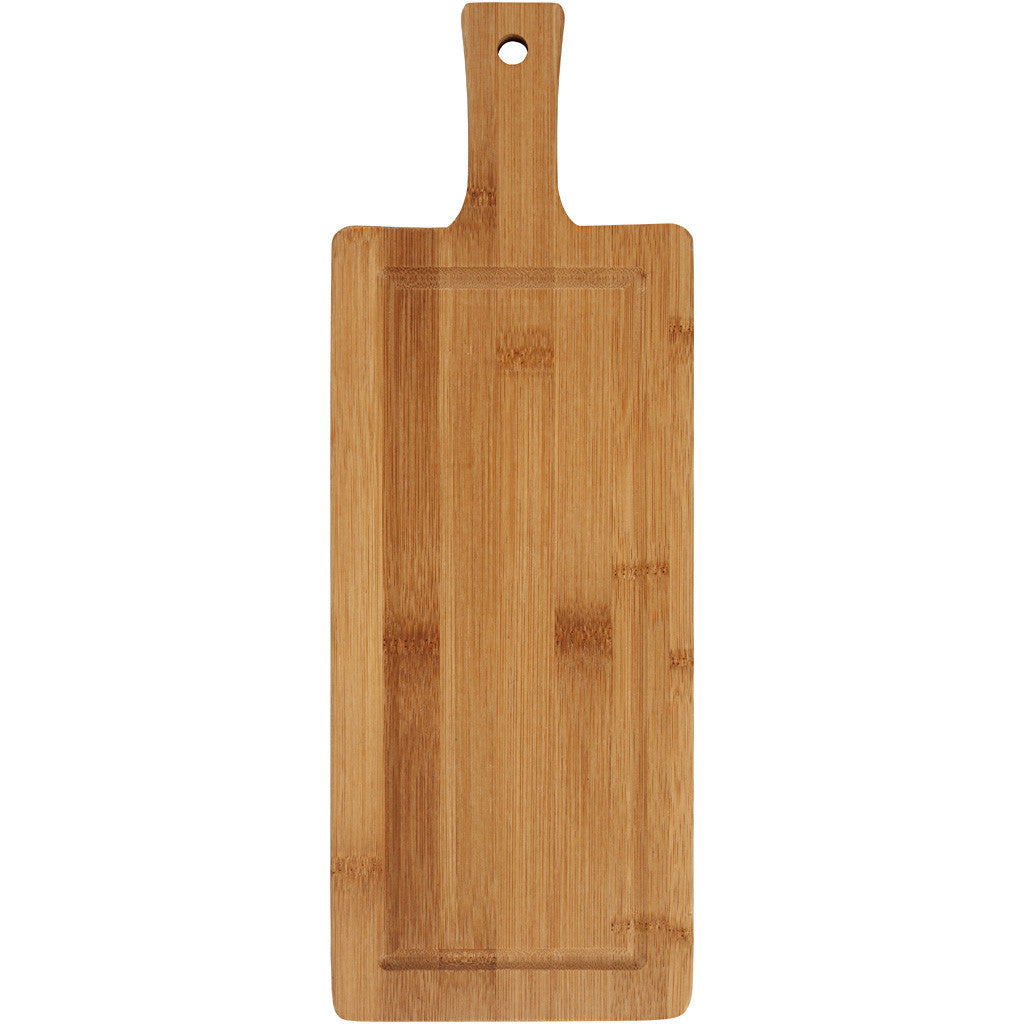 Creativ Company Schneidebrett 14 × 39 × 1,4 cm, Bambus, Braun