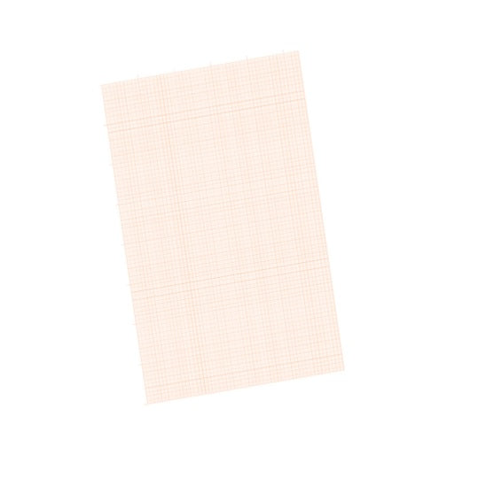 Folia Millimeterpapier-Block A3 – Rotes Netz, einseitig, 80 g/m², 25 Blatt