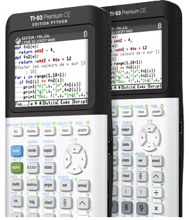 Texas Instruments Taschenrechner TI-83 Premium CE Python Edition – 10-stellig, Farbdisplay, Akku, 87×192×20 mm