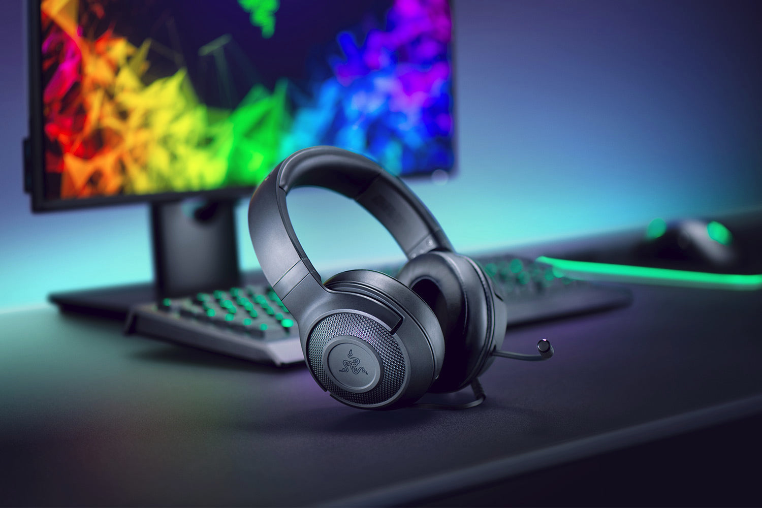 Razer Kraken X Lite Gaming-Headset – On-Ear, Stereo, Kabelgebunden, 3,5 mm Klinke, Schwarz