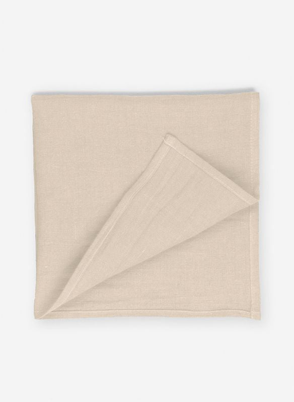 PROFLAX Stoffserviette – sand – 40 × 40 cm, Leinen – 1‑er‑Set