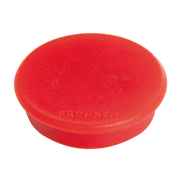 Franken Tafelmagnete – Ø 13 mm – 10 Stk., rot