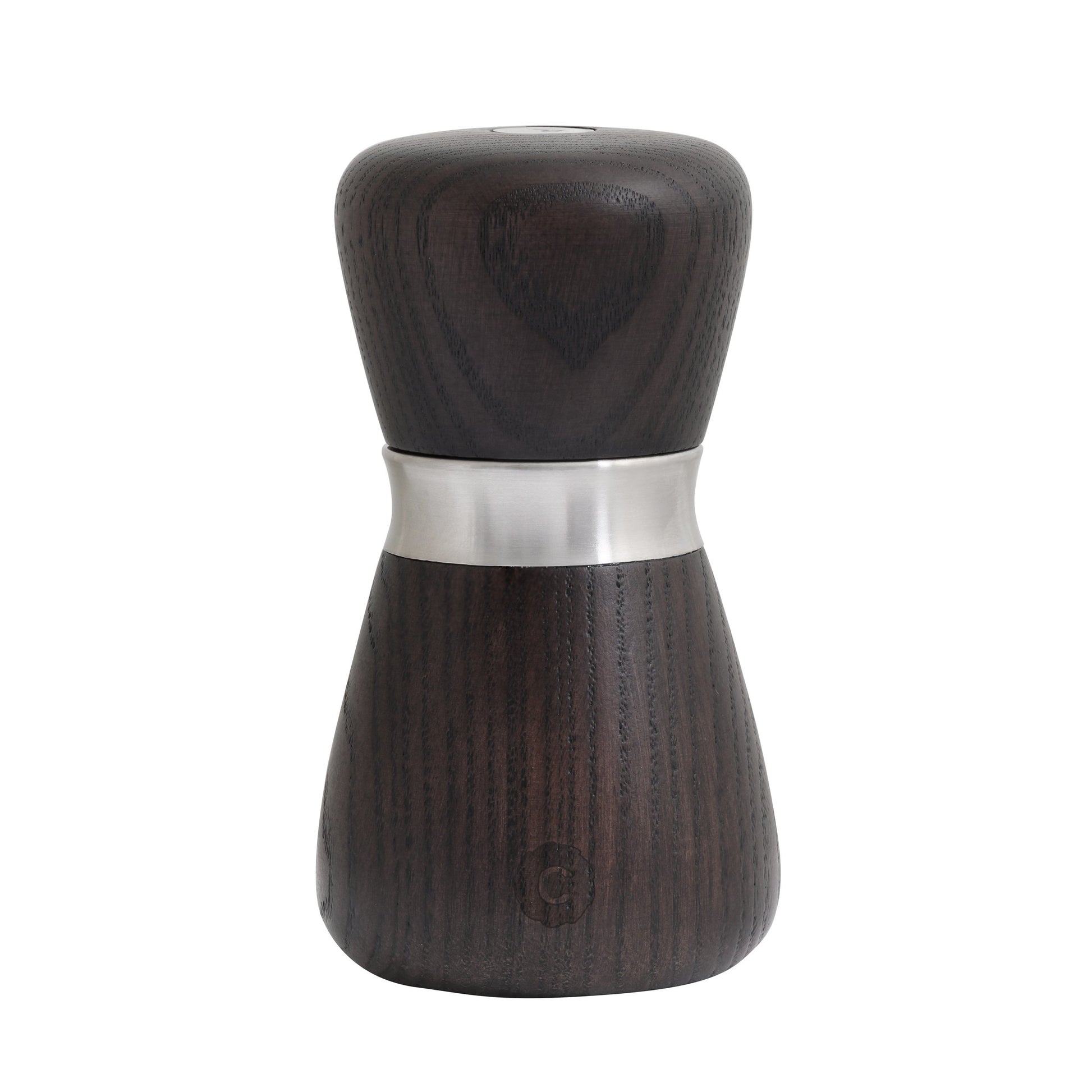 CrushGrind Salz-/Pfeffermühle 10 cm, Holz (Esche)/Edelstahl, Dunkelbraun