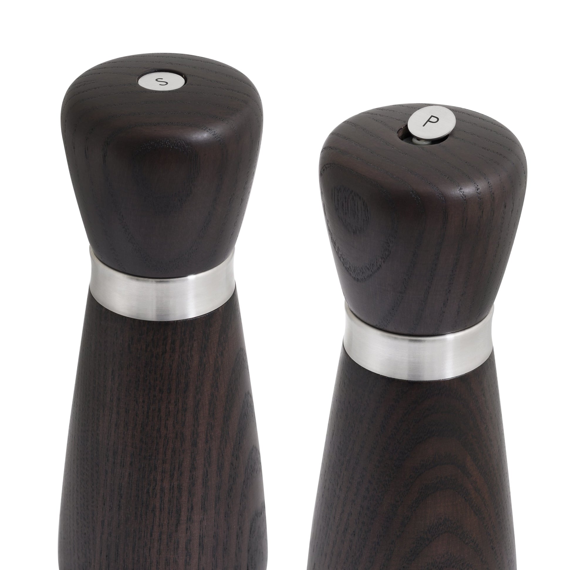 CrushGrind Salz-/Pfeffermühle 17 cm, Holz/Edelstahl, Dunkelbraun