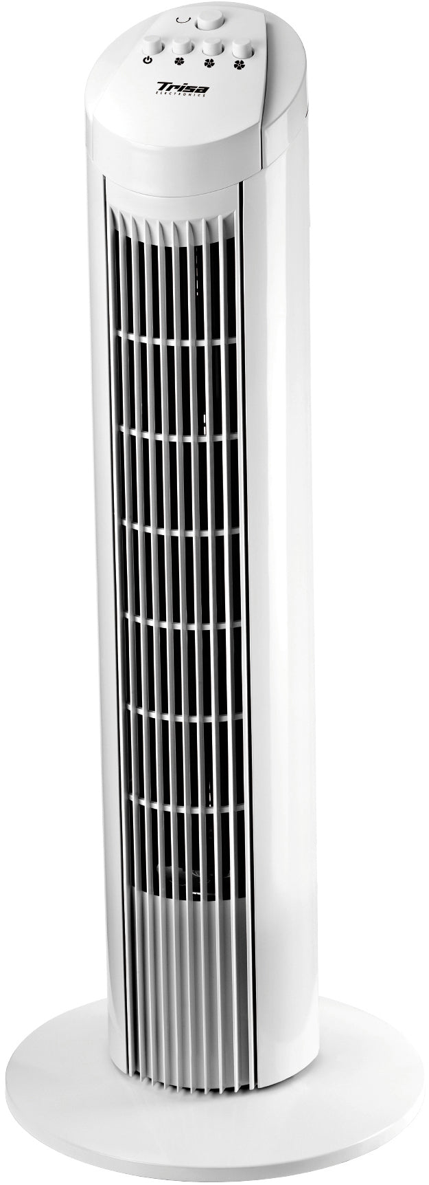 Trisa Turmventilator Fresh Air – 45 W, 3 Stufen, oszillierend, 48 dB(A), Silber