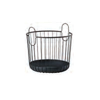 Zone Denmark Aufbewahrungskorb – Metall – Schwarz – Ø 406 × H 411 mm