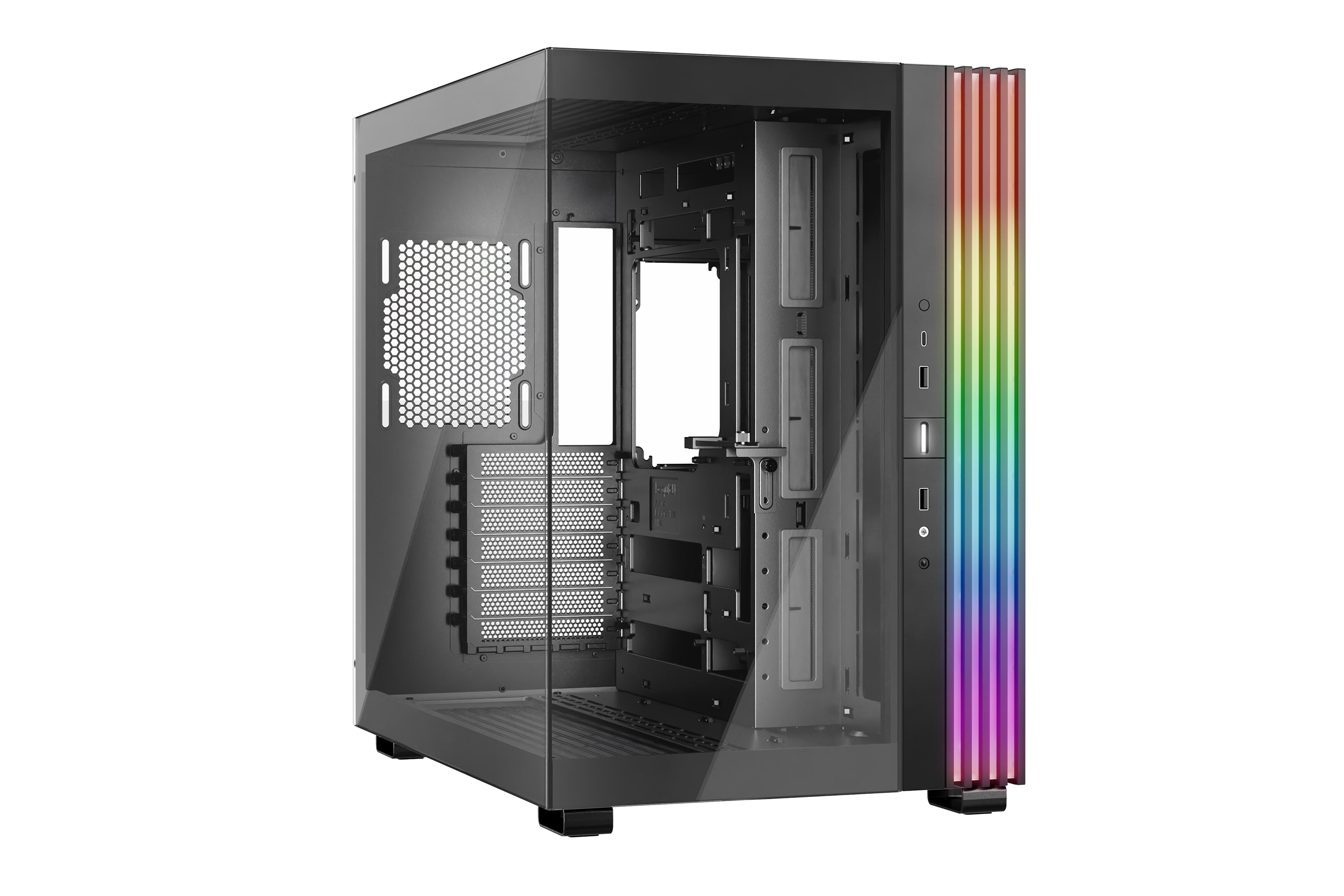be quiet! be quiet LIGHT BASE 600 DX – PC-Gehäuse – Midi Tower, Seitenfenster, RGB, 7×Slots, 455×305×450 mm, Schwarz