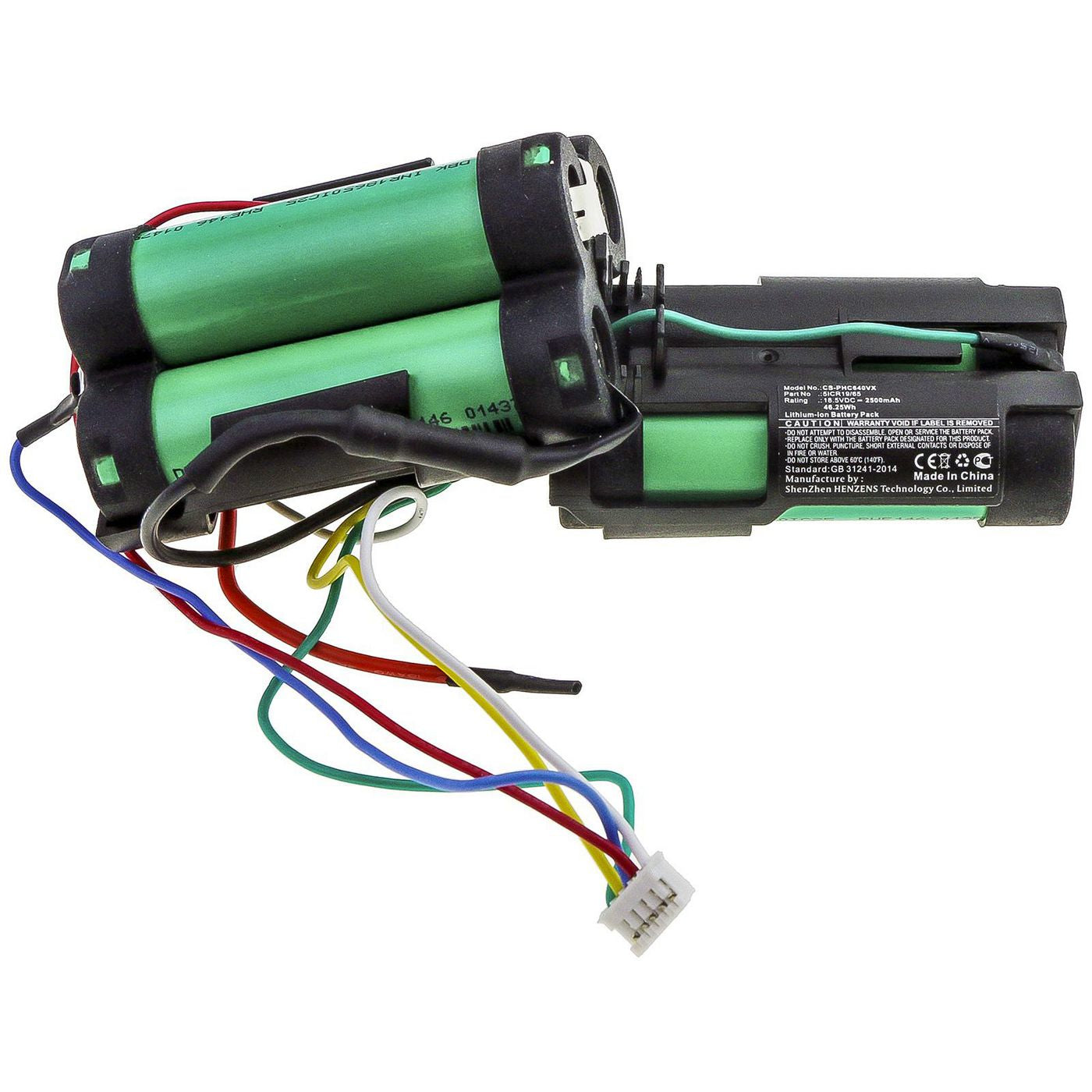 CoreParts Akku 46,25 Wh, 18,5 V, 2500 mAh – für Philips FC6168/FC6169/FC6171, 1 Stück
