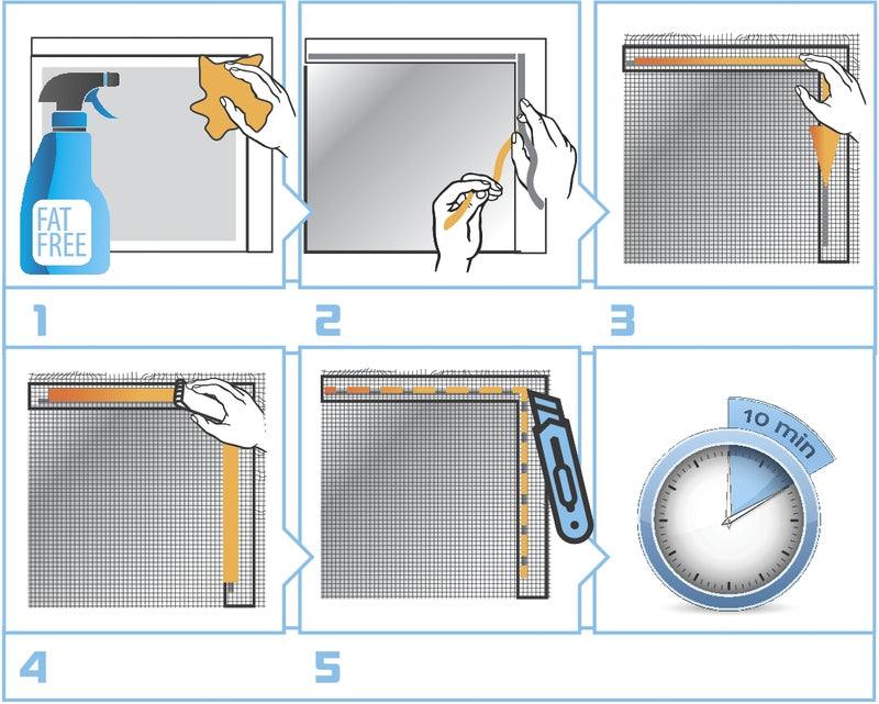 Windhager IS Plus Fenster-Fliegengitter – 130 × 150 cm – weiss – elastisch – für Fenster