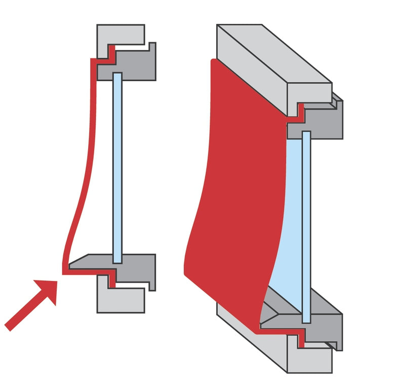 Windhager IS Plus Fenster-Fliegengitter – 130 × 150 cm – weiss – elastisch – für Fenster