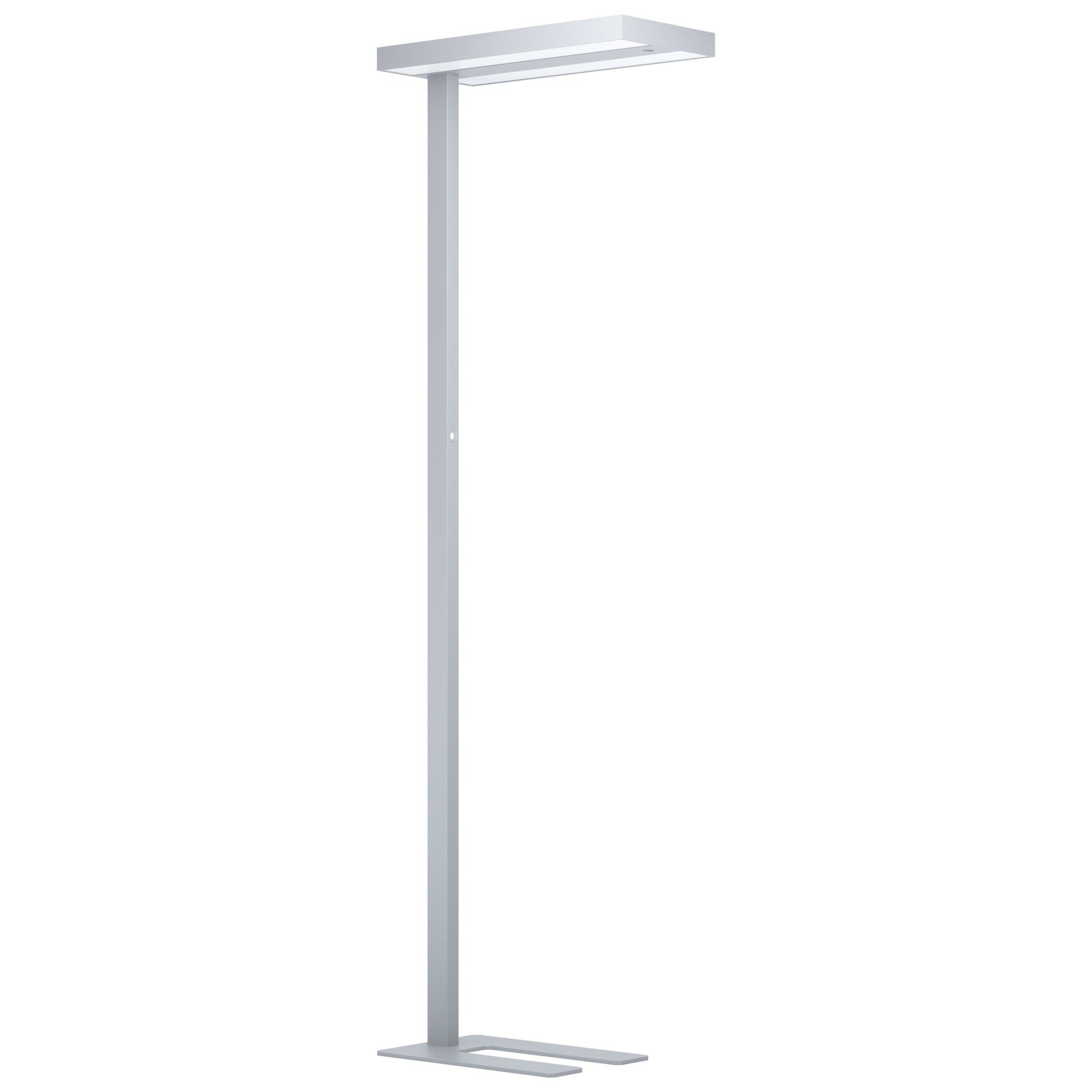 EGLO Garabella Stehleuchte – 196 cm, 10500 lm, 72 W, 4000 K, dimmbar, Silber, Opal-Diffusor