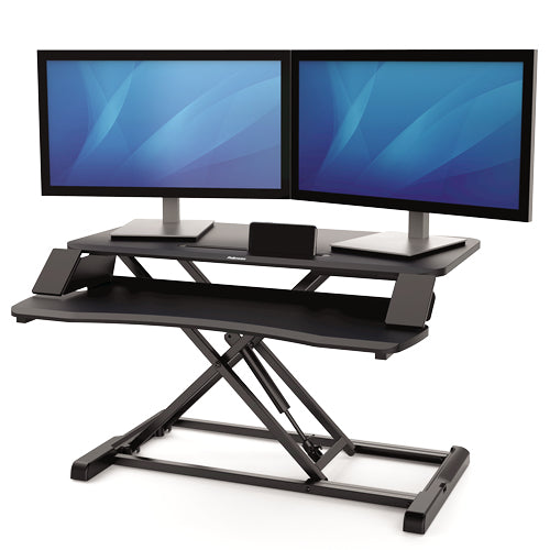 Fellowes Corsivo – Stehtisch – Schwarz – Höhenverstellbar