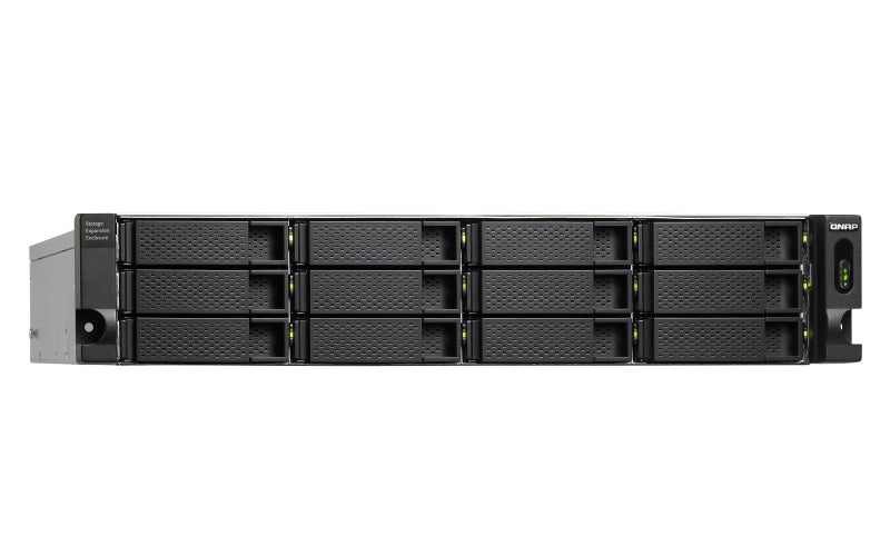 QNAP TL-R1200C-RP – 12-Bay Rack 2U Erweiterungseinheit – redundantes Netzteil, für 2,5"/3,5" HDD/SSD, SATA