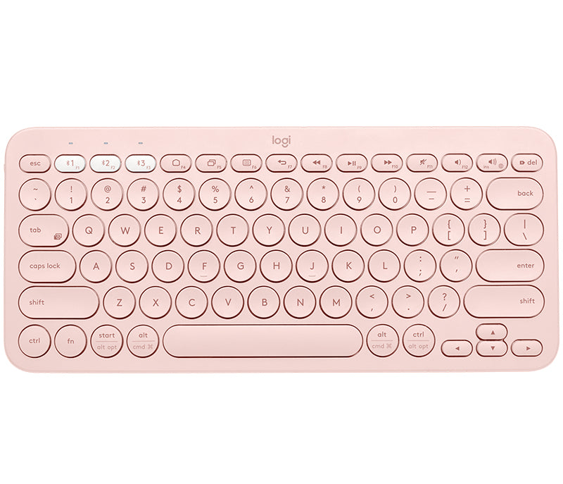 Logitech K380 – Mini Tastatur – Bluetooth – QWERTZ (DE) – Ohne Ziffernblock – Pink