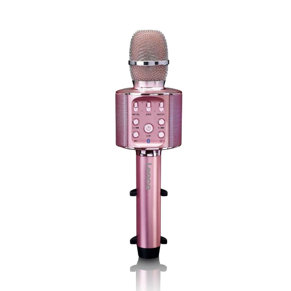 Lenco BMC-090 Tischmikrofon – Bluetooth, 3,5 mm Klinke, USB-A, Kabellos, Roségold