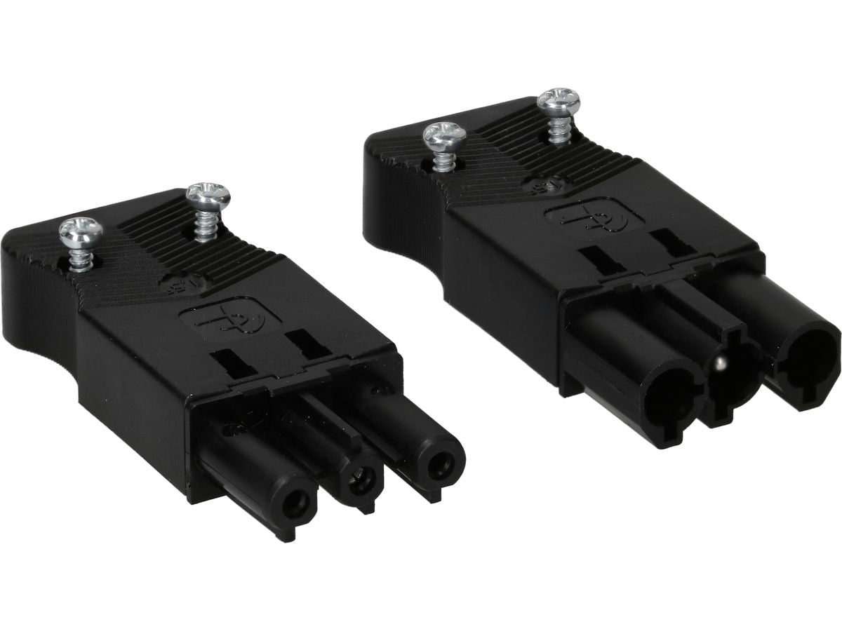 Max Hauri AG Max Hauri Adapterkabel, 3-polig AC 166 zu Schraubklemme, IP20 – schwarz