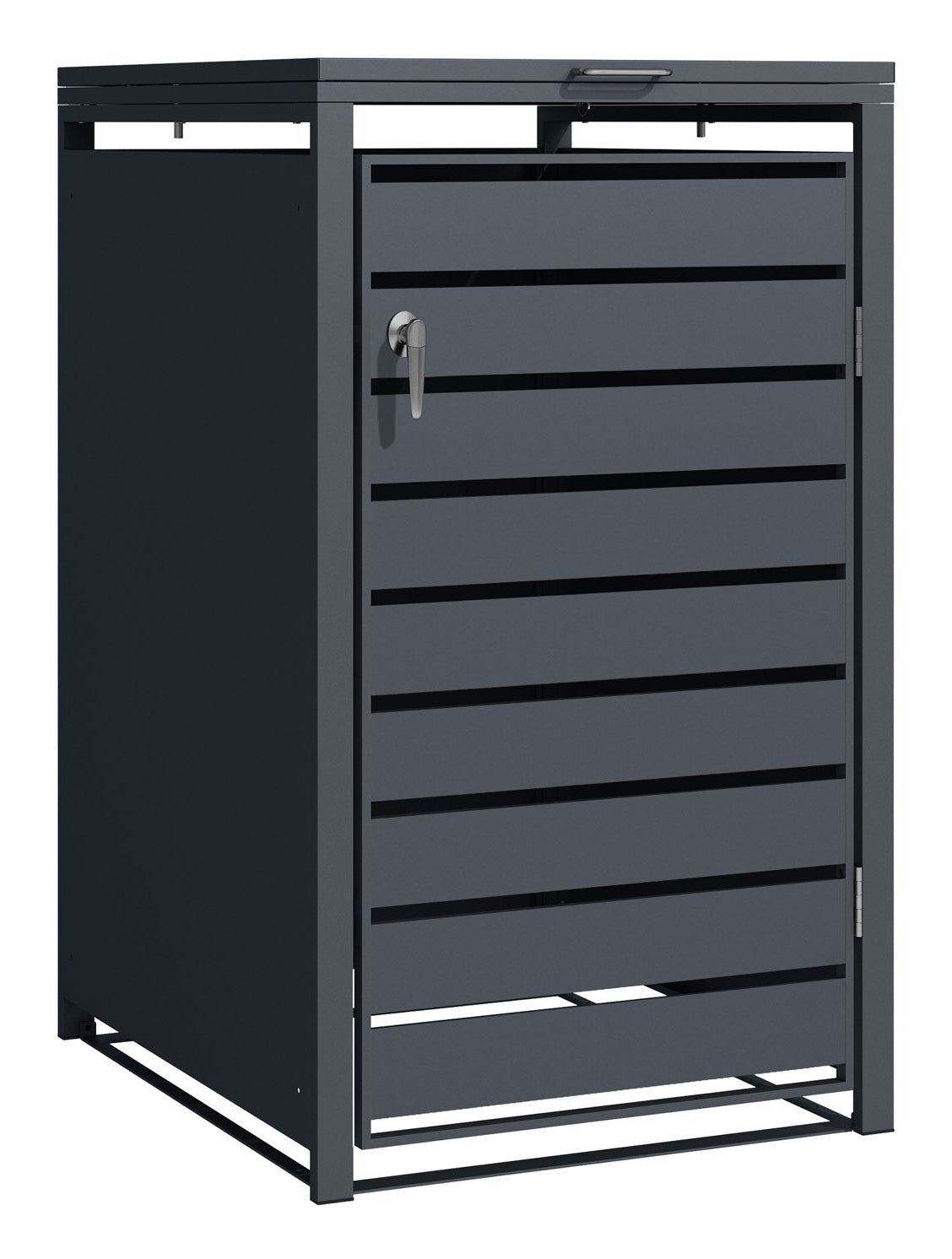 Phoenix Safe Co. Müllcontainer GB1168AAK – Stahl – Anthrazit – Wetterfest, Vandalensicher – 68,0×80,0×116,0 cm