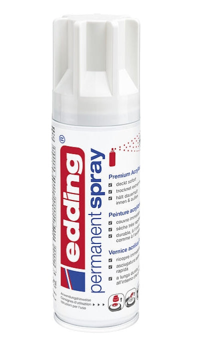 Edding Farbspray – Verkehrsweiss, glänzend, 200 ml