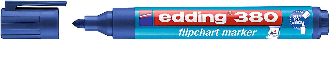 Edding Flipchart-Marker 380 – Rundspitze 1-5 mm – Blau – Nachfüllbar