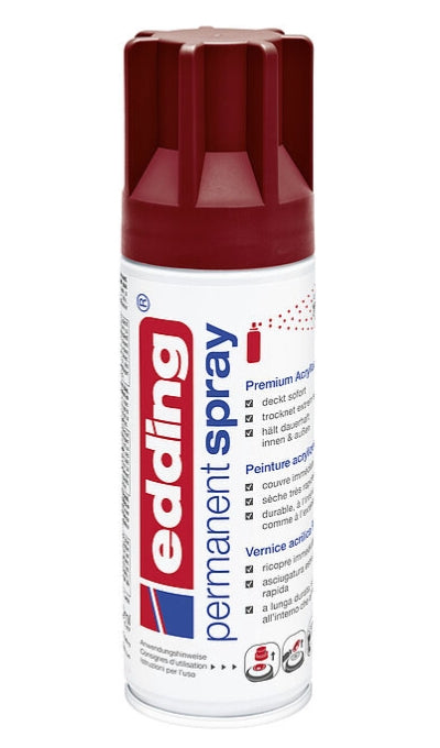 Edding Farbspray – Purpurrot, Seidenmatt, 200 ml