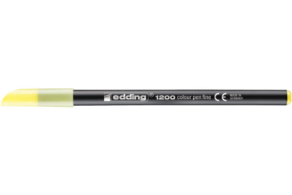 Edding 1200 Faserschreiber – Feine Spitze, 1 mm, wasserbasiert, Gelb