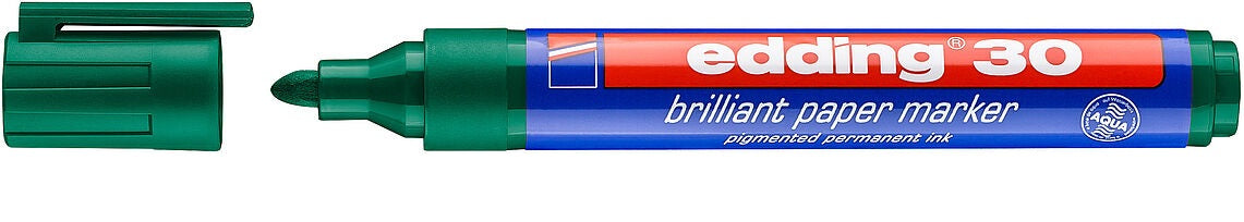 Edding Papiermarker für Permanentmarker – Grün