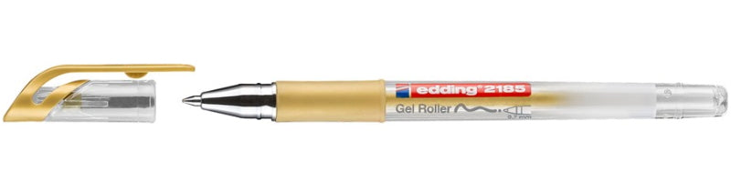Edding Cristal Jelly 2185 Gelschreiber, Kappe – Gold, Spitze 0,7 mm, schnelltrocknend, metallic