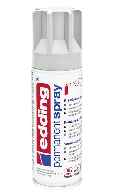 Edding Farbspray – Lichtgrau, Seidenmatt, 200 ml