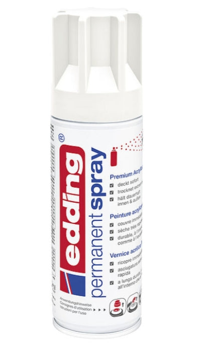 Edding Farbspray – Verkehrsweiss, seidenmatt, 200 ml