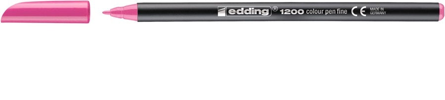 Edding 1200 Filzstift – Feine Spitze, 1 mm, wasserbasiert, Rosa