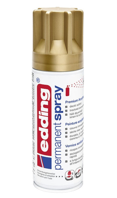 Edding Farbspray – Reichgold, Seidenmatt, 200 ml