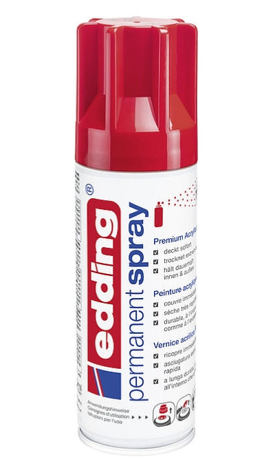 Edding Farbspray – Verkehrsrot, glänzend, 200 ml