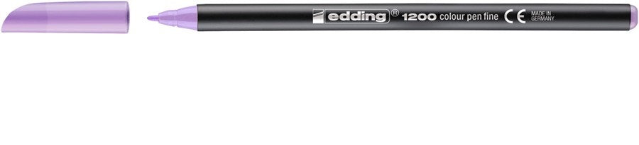 Edding 1200 Faserschreiber Pastell – Feine Spitze, 1 mm, wasserbasiert, beerig lavendel
