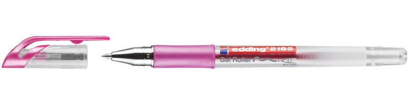 Edding Cristall Jelly 2185 Gelschreiber – Pink, Spitze 0,7 mm, schnelltrocknend, metallisch