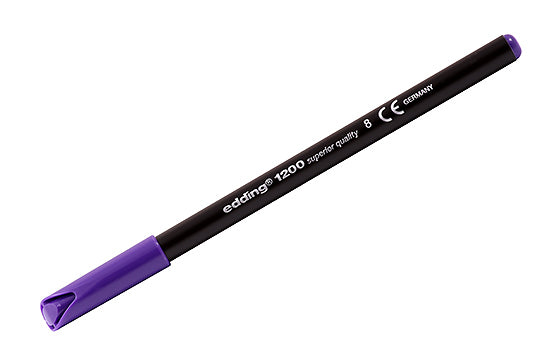 Edding 1200 Faserschreiber – Feine Spitze, 1 mm, wasserbasiert, Violett
