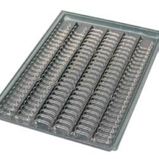 Renz Bindedisc-Ringe – für A4 – Ø 14,3 mm, silber, Draht – 50 Stk.