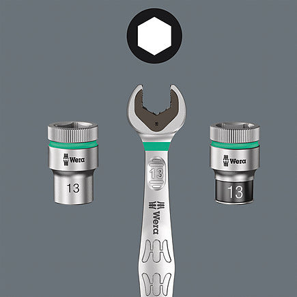 Wera 8000 B Zyklop Stecknuss-/Knarrensatz – Antrieb 3/8", 23-teilig