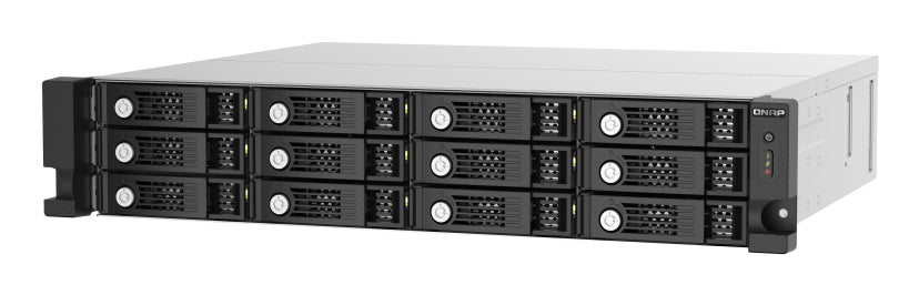 QNAP TL-R1220Sep-RP – 12-Bay Rack 2U HDD/SSD-Gehäuse – redundantes Netzteil, für 2,5"/3,5" HDD/SSD, SAS/SATA