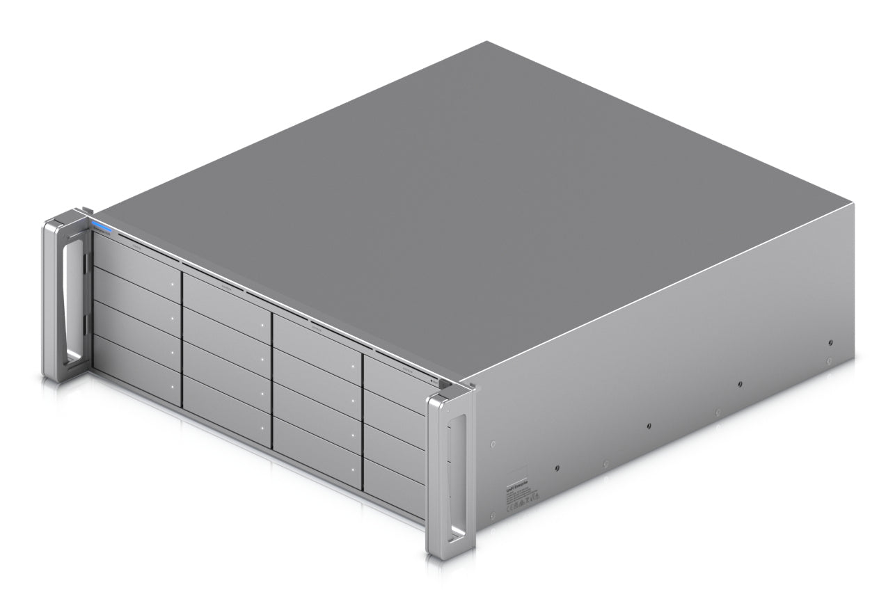 Ubiquiti ENVR Netzwerk-Video-Recorder – 16 HDD-Einschübe (2,5"/3,5"), für bis zu 70 4K- oder 210 1080p-Kameras