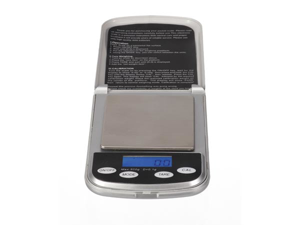 Velleman Feinwaage – bis 500 g, 0,1 g Teilung, ABS, grau