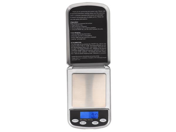 Velleman Feinwaage – bis 500 g, 0,1 g Teilung, ABS, grau