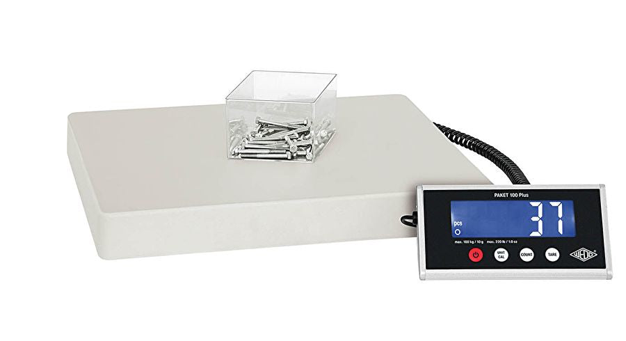 Wedo 100 Plus – Elektronische Paketwaage, bis 100 kg